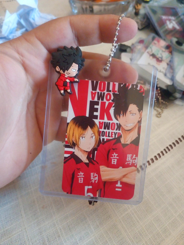 Portachiavi o segnalibro con carta haikyuu