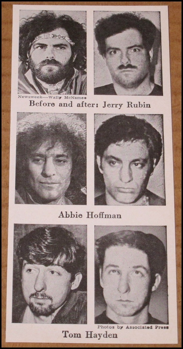1970 Chicago Seven Newsweek Clipping Tom Hayden Abbie Hoffman Jerry Rubin Yippie