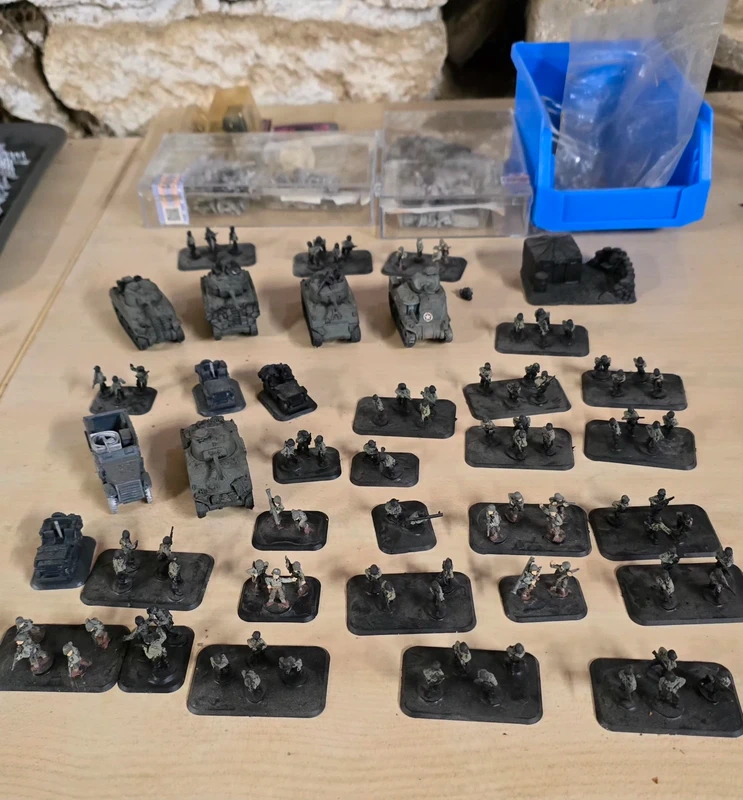 Lot figurines Flames of War 15mm – Armée Alliée WW2 (US / GB)