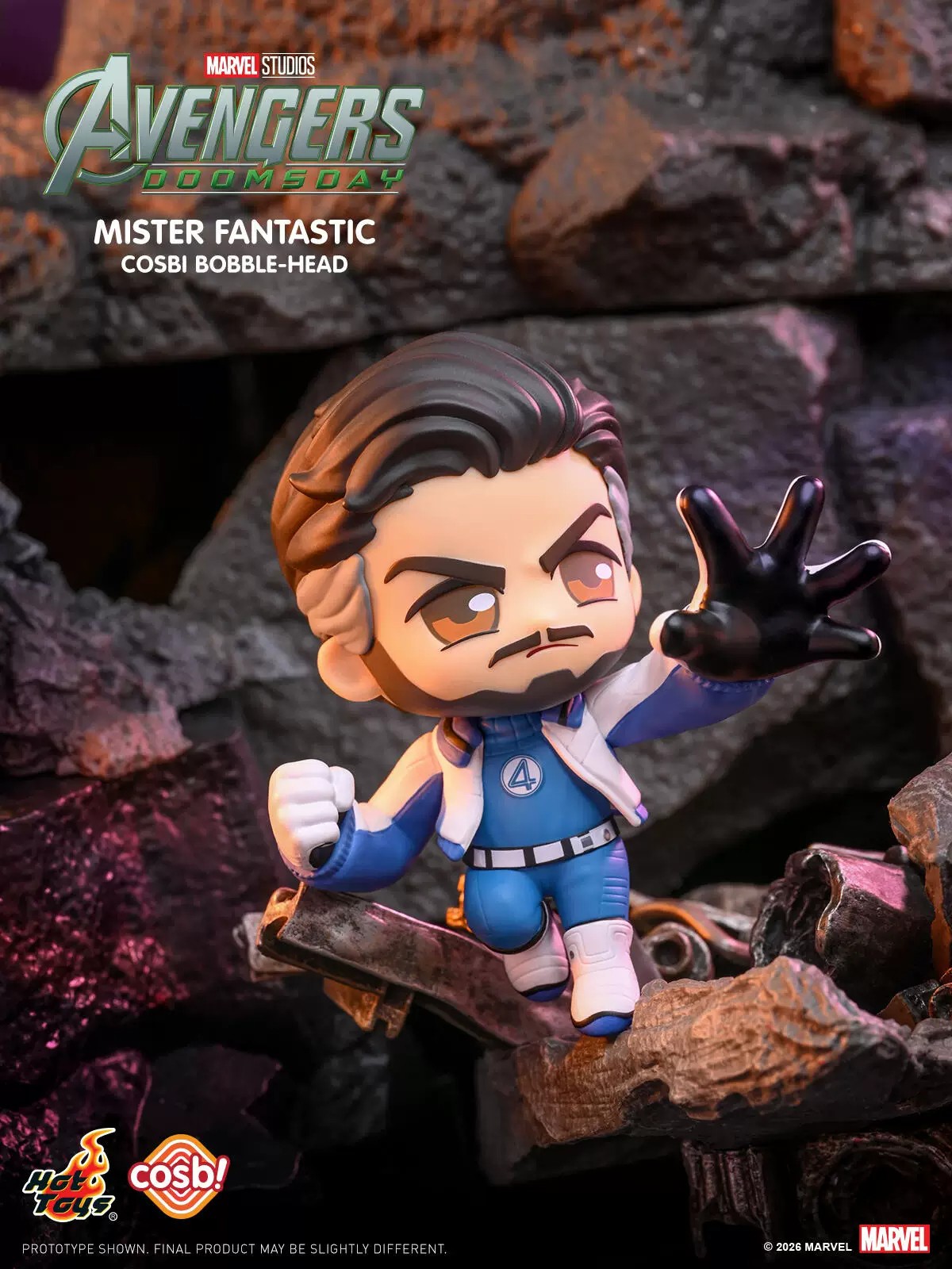 Hot Toys Marvel Avengers: Doomsday Mister Fantastic Cosbi Bobble-Head regalo