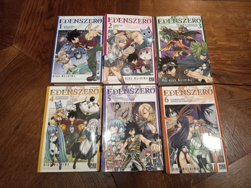 Manga Edens Zéro tomes 1 à 6 -HIro MAshima