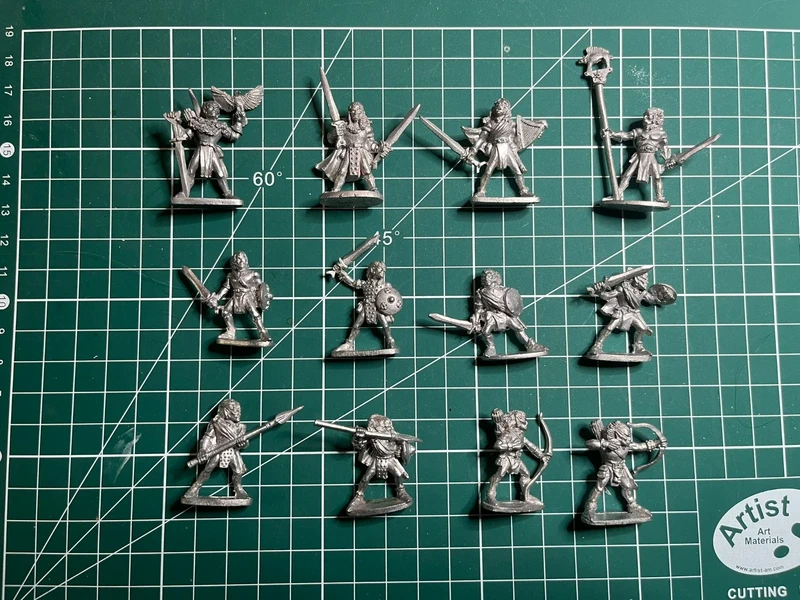 Lot 12 figurines Elfes Sylvains Grenadier / Mirliton 25