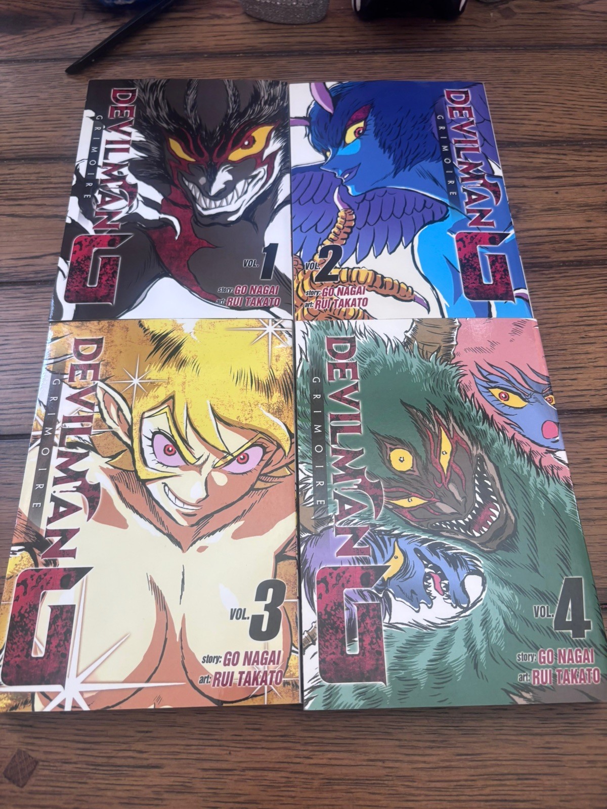 Lotto manga Devilman Grimoire Vol 1-4 copertina morbida inglese Seven Seas Nagai