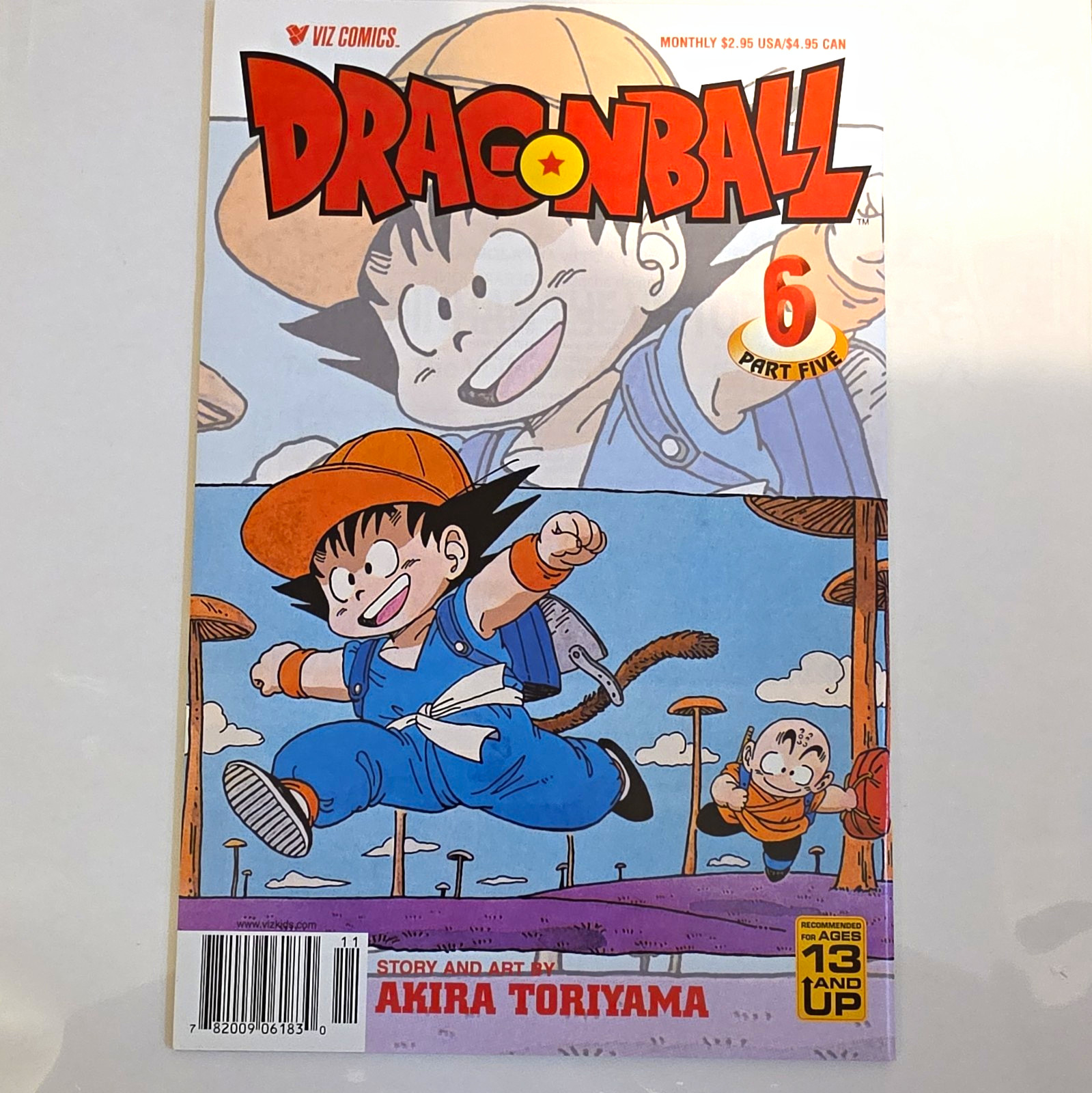 VIZ Comics Dragon Ball parte cinque #6 colore inglese Akira Toriyama 2002