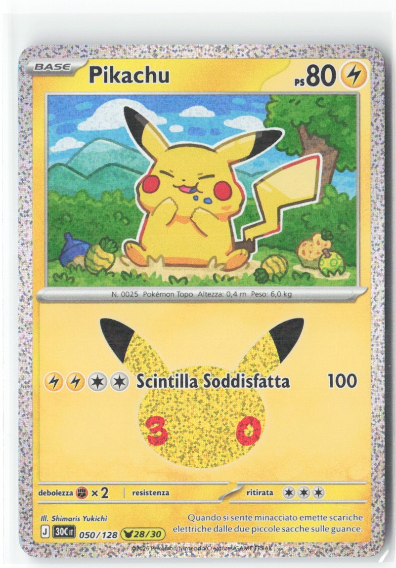 [T055] Pikachu 050/128 ITA