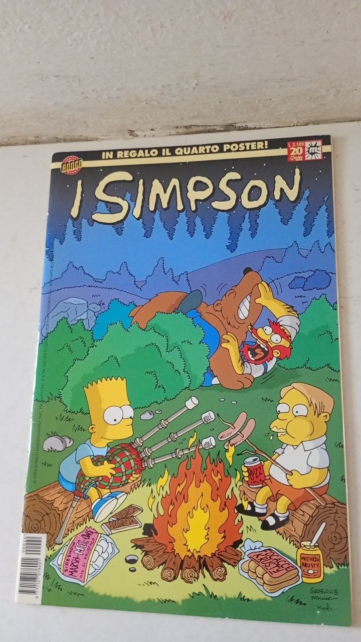 I SIMPSON-MATT GROENING N.20 anno 1999-CON POSTER attaccato