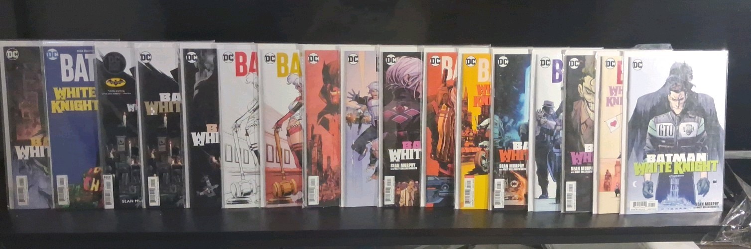 Batman White Knight #1-8 quasi nuovo 1° stampa e variante copertine quasi nuovo 16 libri