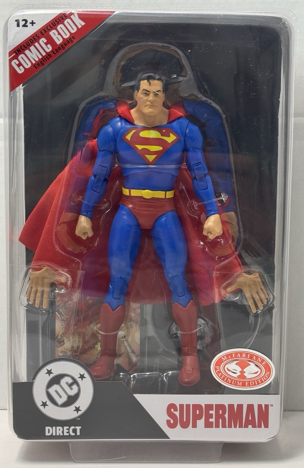 McFarlane DC Direct SUPERMAN CHASE Red Platinum Figure Justice Page Punchers