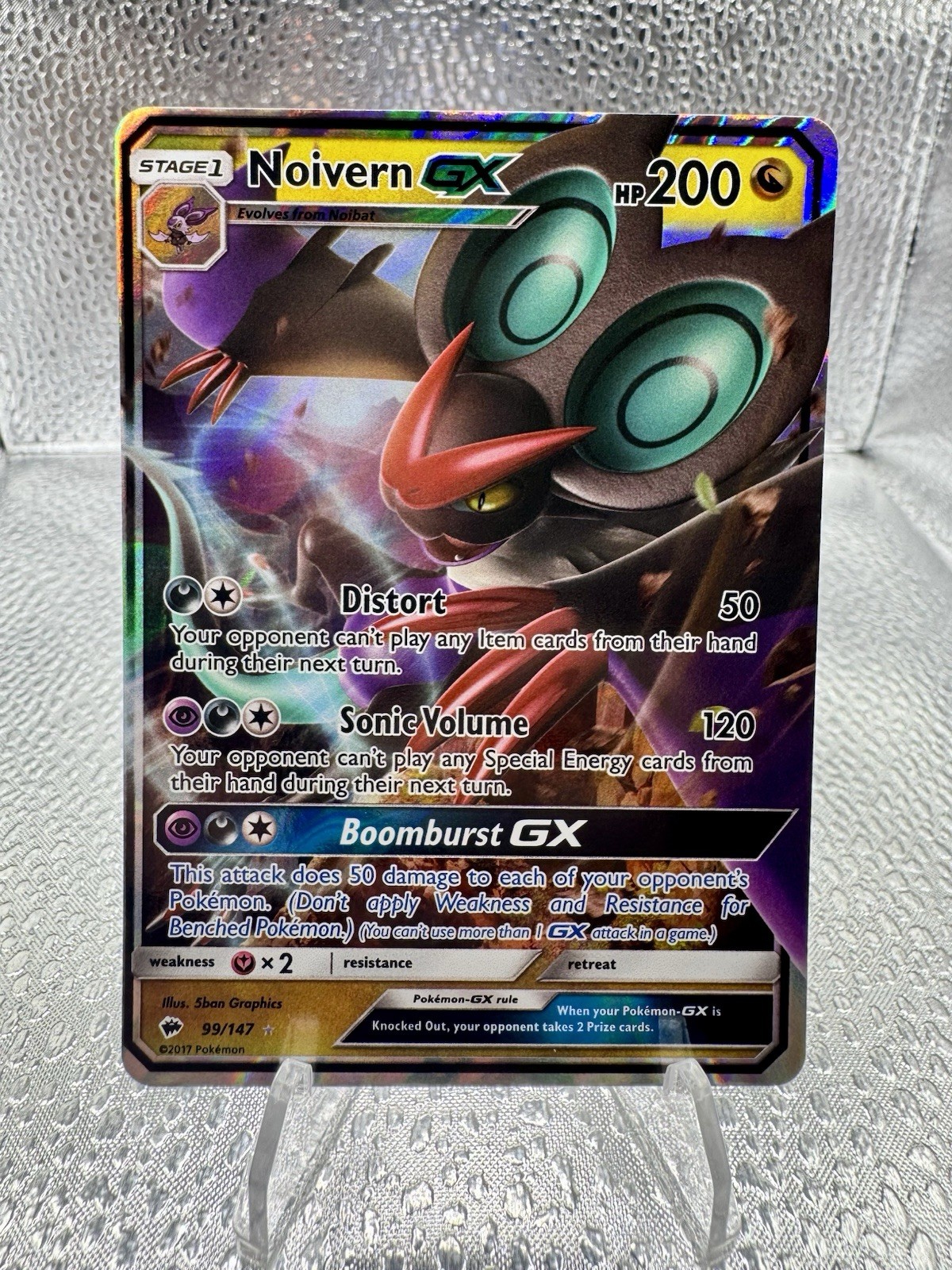 Noivern GX 99/147 Sm-Burning Shadows Holo