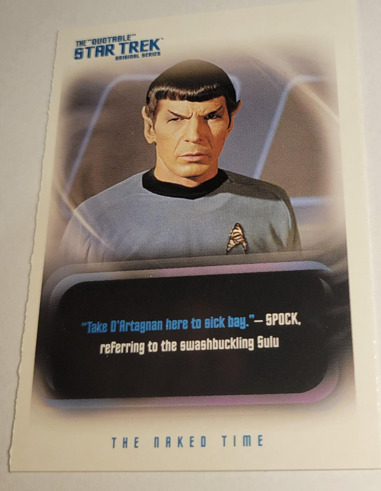 Carta collezionabile Rittenhouse Star Trek The Quotable serie originale #89 Spock McCoy