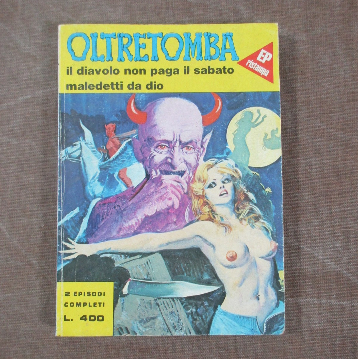 Fumetto horror Oltretomba 3 - Il diavolo non paga il sabato - Maledetti da dio