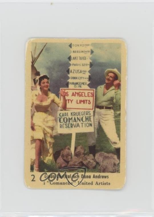 1957 Dutch Gum Large Number Studio Series Linda Christal och Dana Andrews #2 1p1