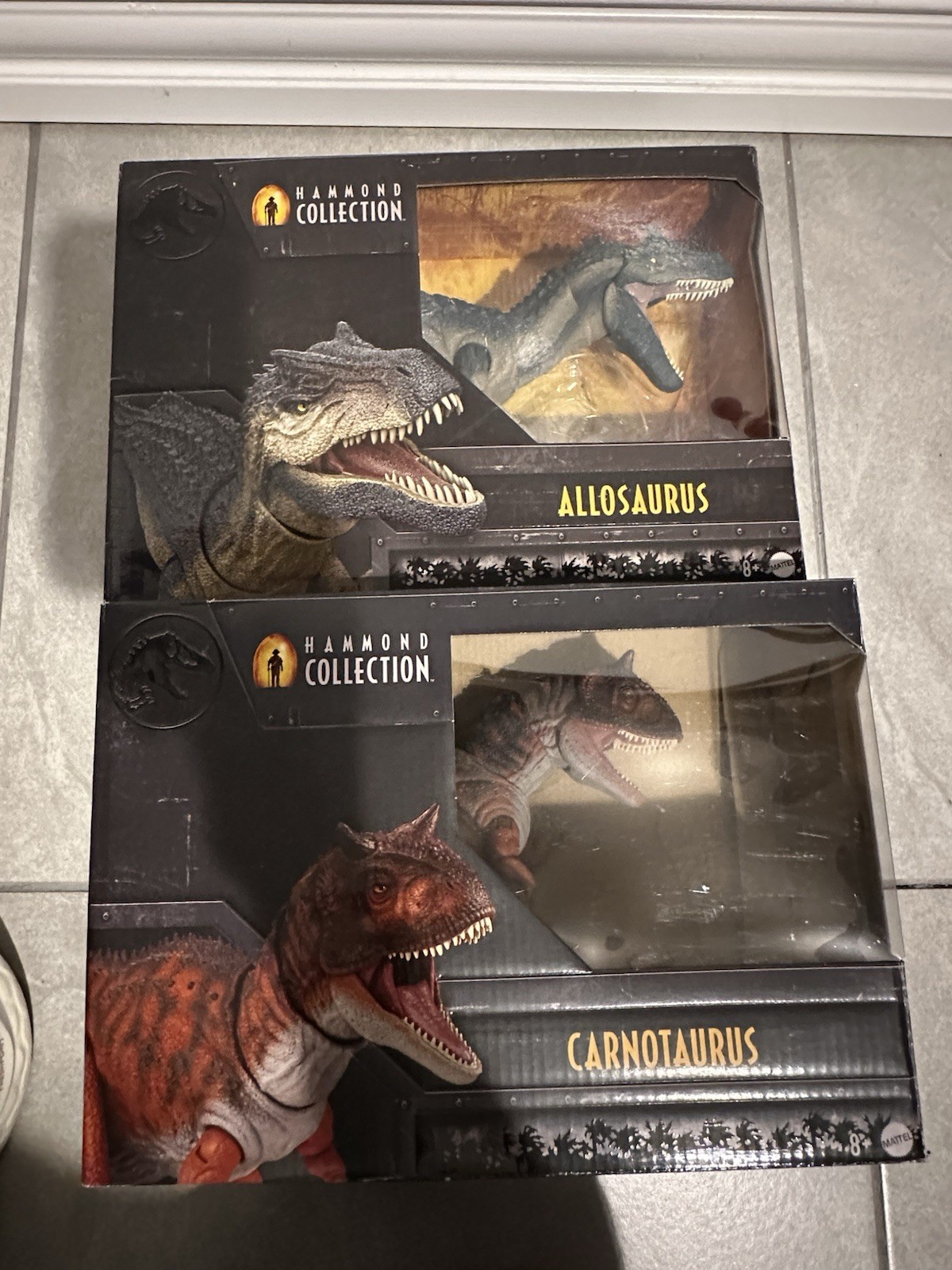 Mattel Jurassic Park Collezione Hammond Carnotaurus e Allosaurus