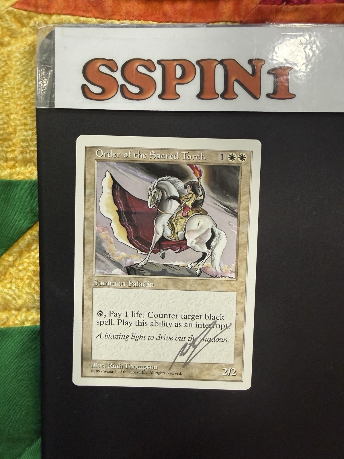 MTG Artist Proof Order of the Sacred Torch 5th Edition Ruth Thompson Signed