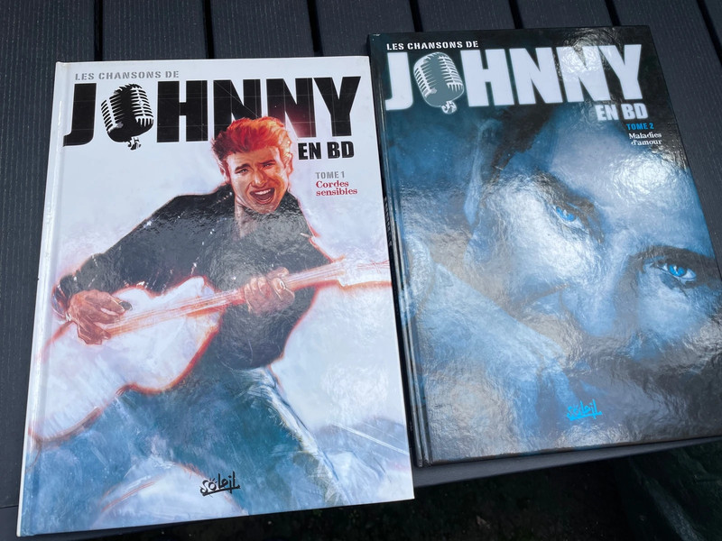 2 bandes dessinées Johnny Hallyday
