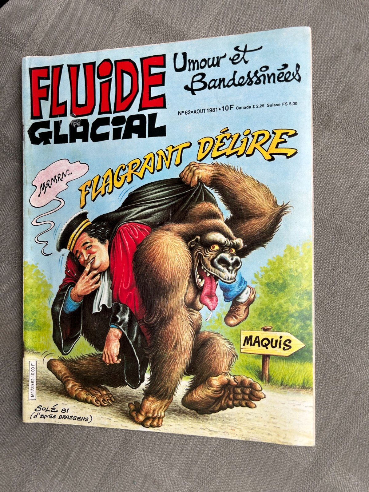 FLUIDE GLACIAL N°62 AOÛT 1981 EN TRÈS BON ÉTAT