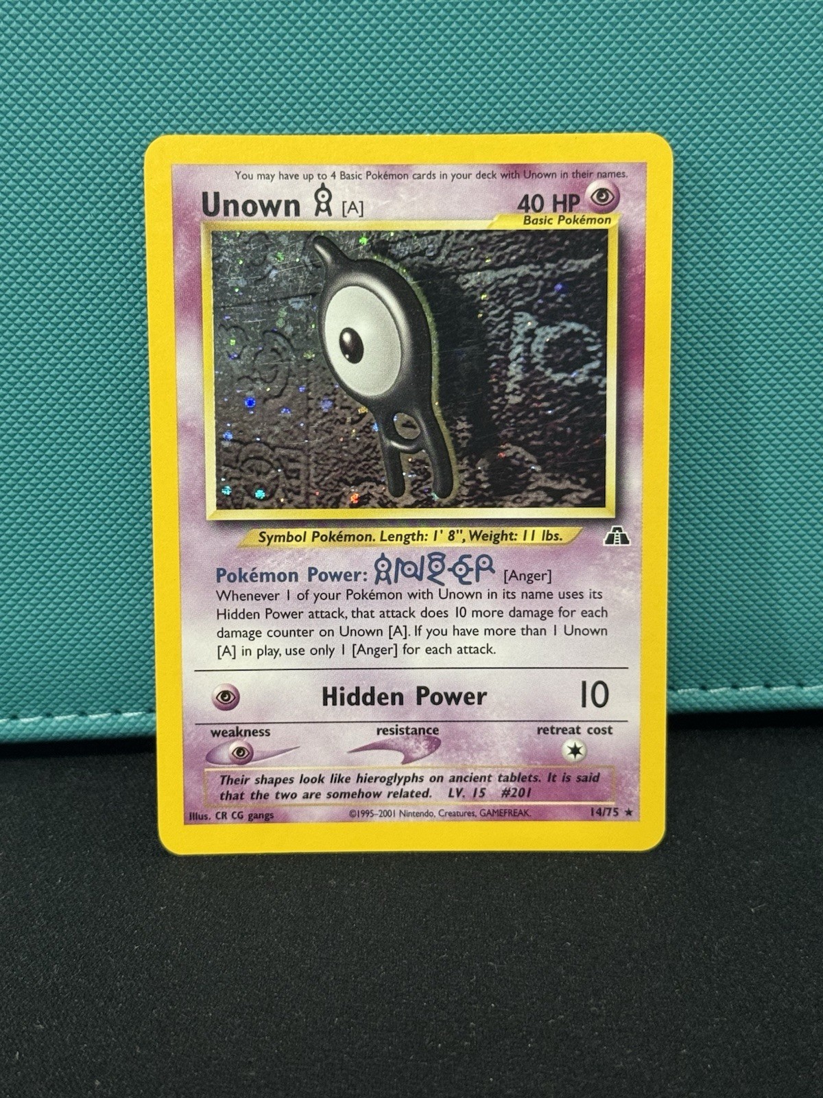 Unown [A] 14/75 Neo Discovery Holo MP+
