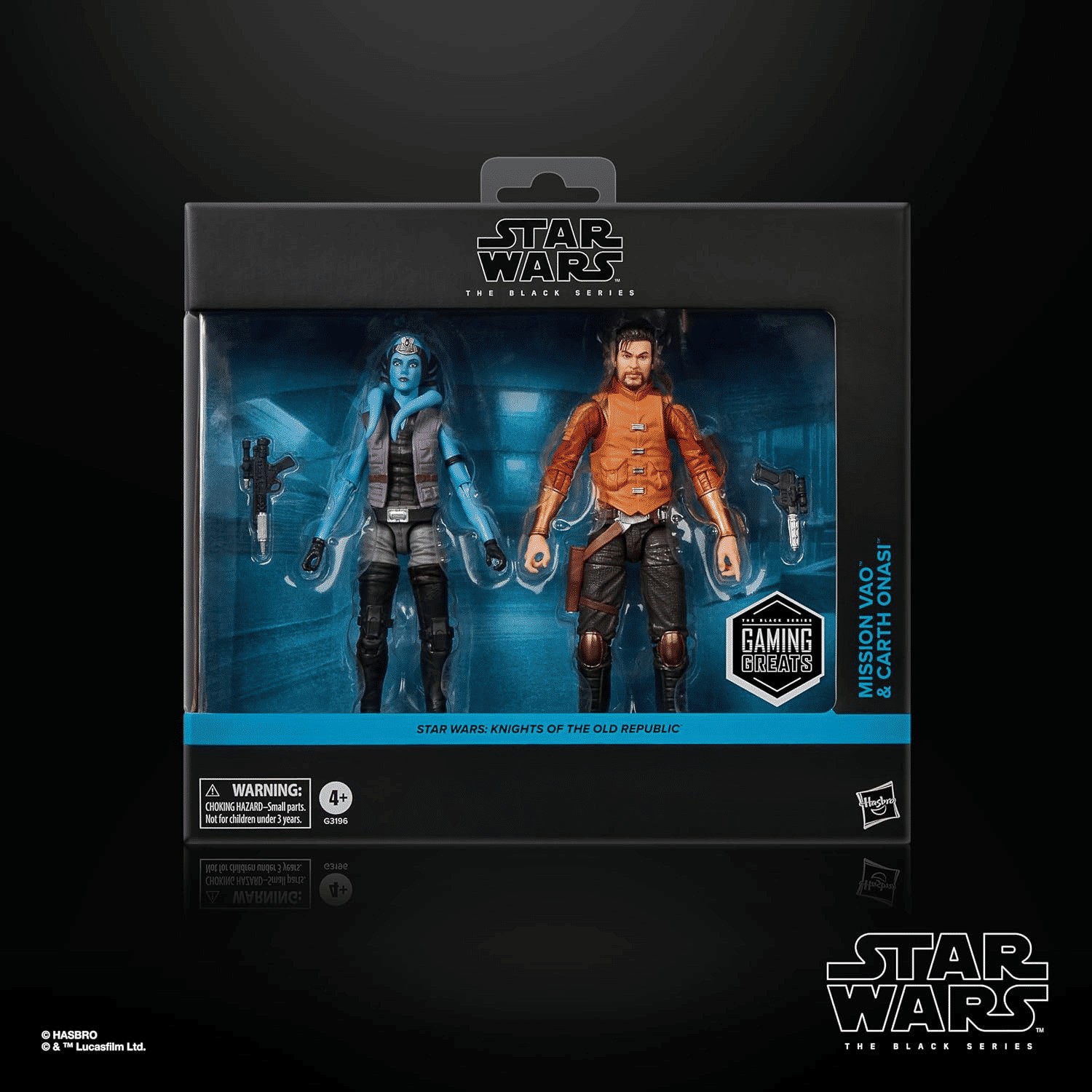 Confezione da 2 action figure STAR WARS serie nera Mission Vao & Carth Onasi