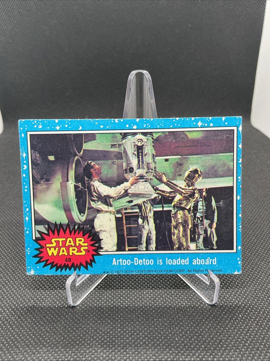 1977 Star Wars Serie 1 Blu Artoo-Deetoo viene caricato a bordo #48