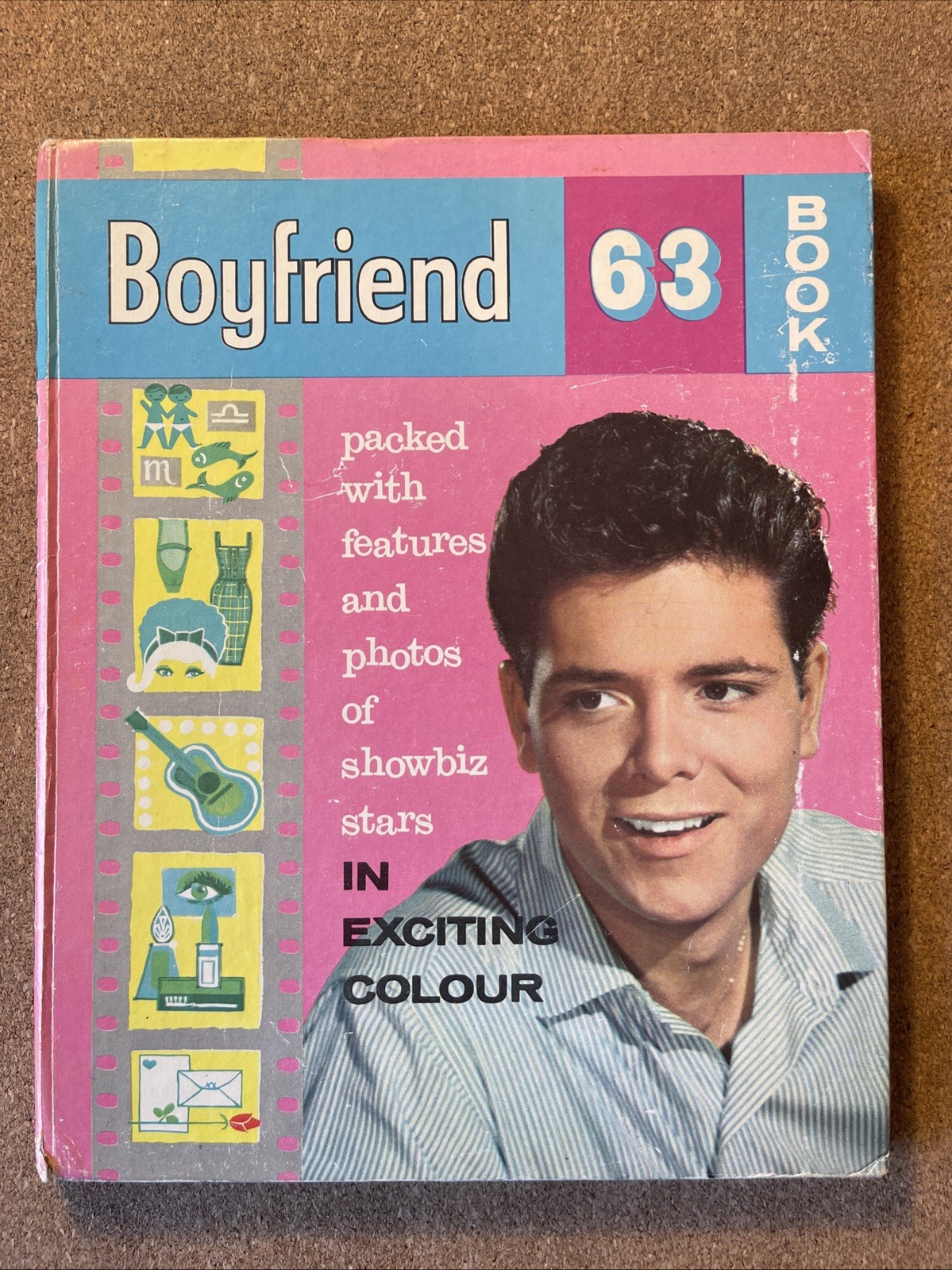 Boyfriend 63 Book, UK Annual 1963 Good, Hardback, Pen Inscription, Showbiz