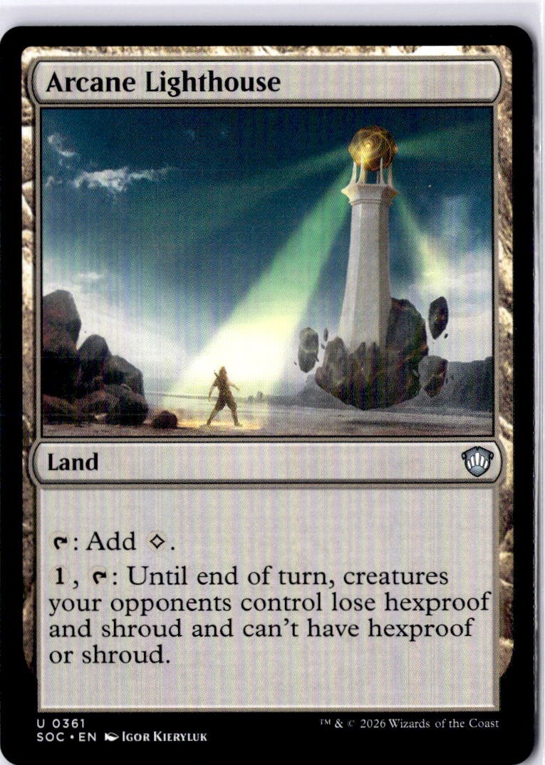 Arcane Lighthouse Commander: Secrets of Strixhaven regolare quasi nuovo U 0361