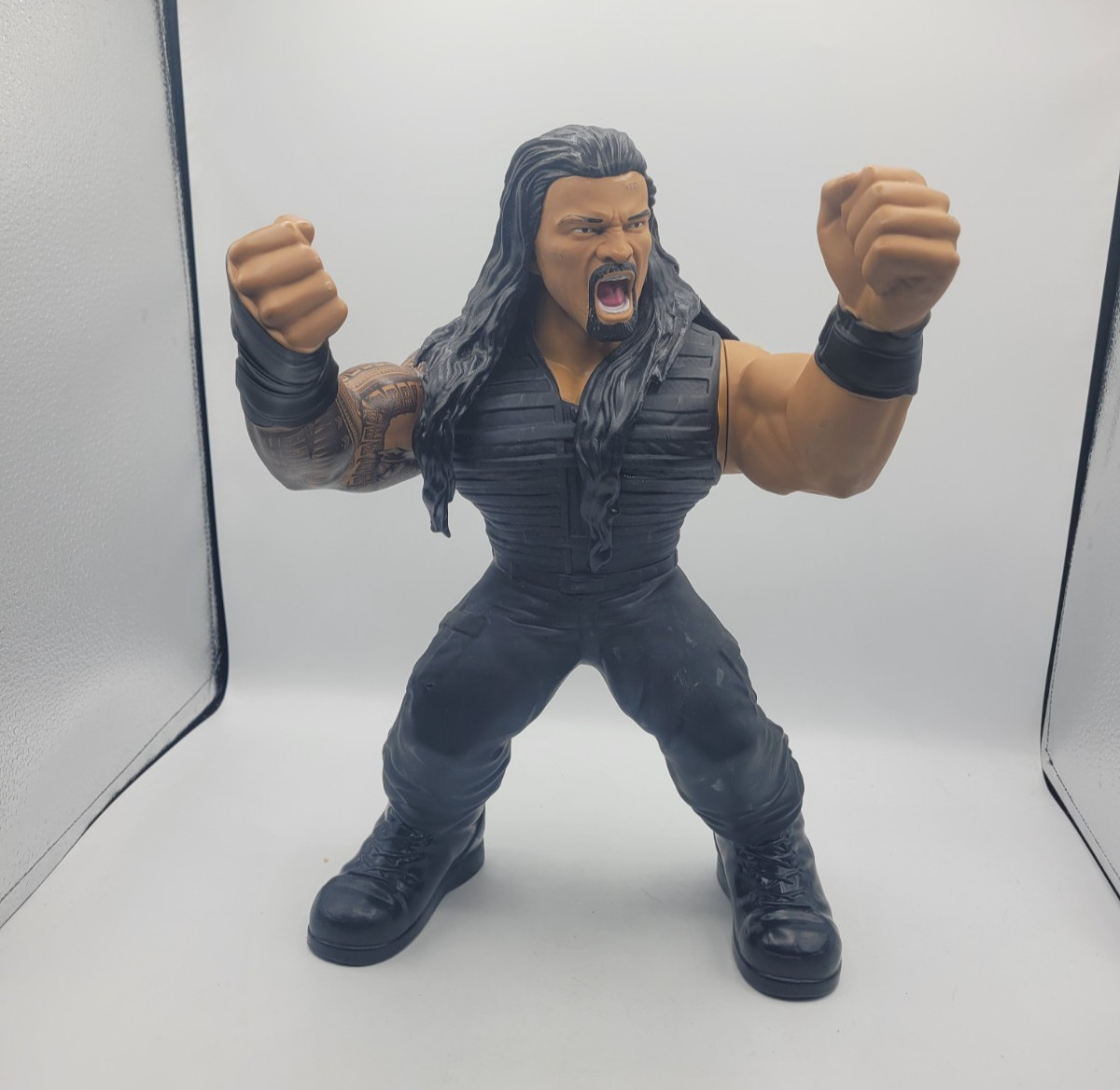 WWE 14in Roman Reigns 3 Count Crushers Talking Action Figure Not Tested