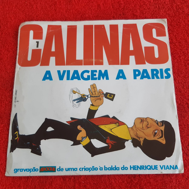Disco Vinil Single Calinas (Henrique Viana) - A Viagem a Paris (1ª e 2ª parte)