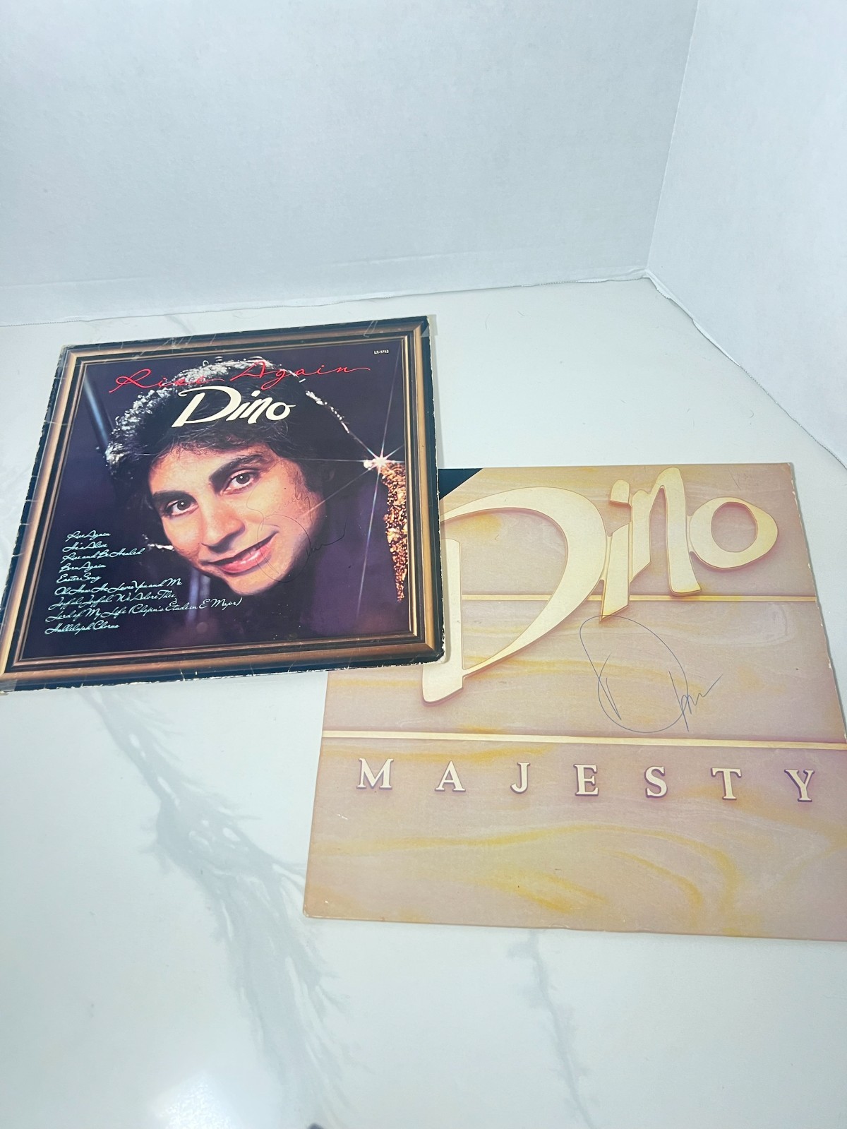 Dino Kartsonakis Signed Autographed LP Lot 2 Rise Again 1979 Majesty 1983 Vinyl