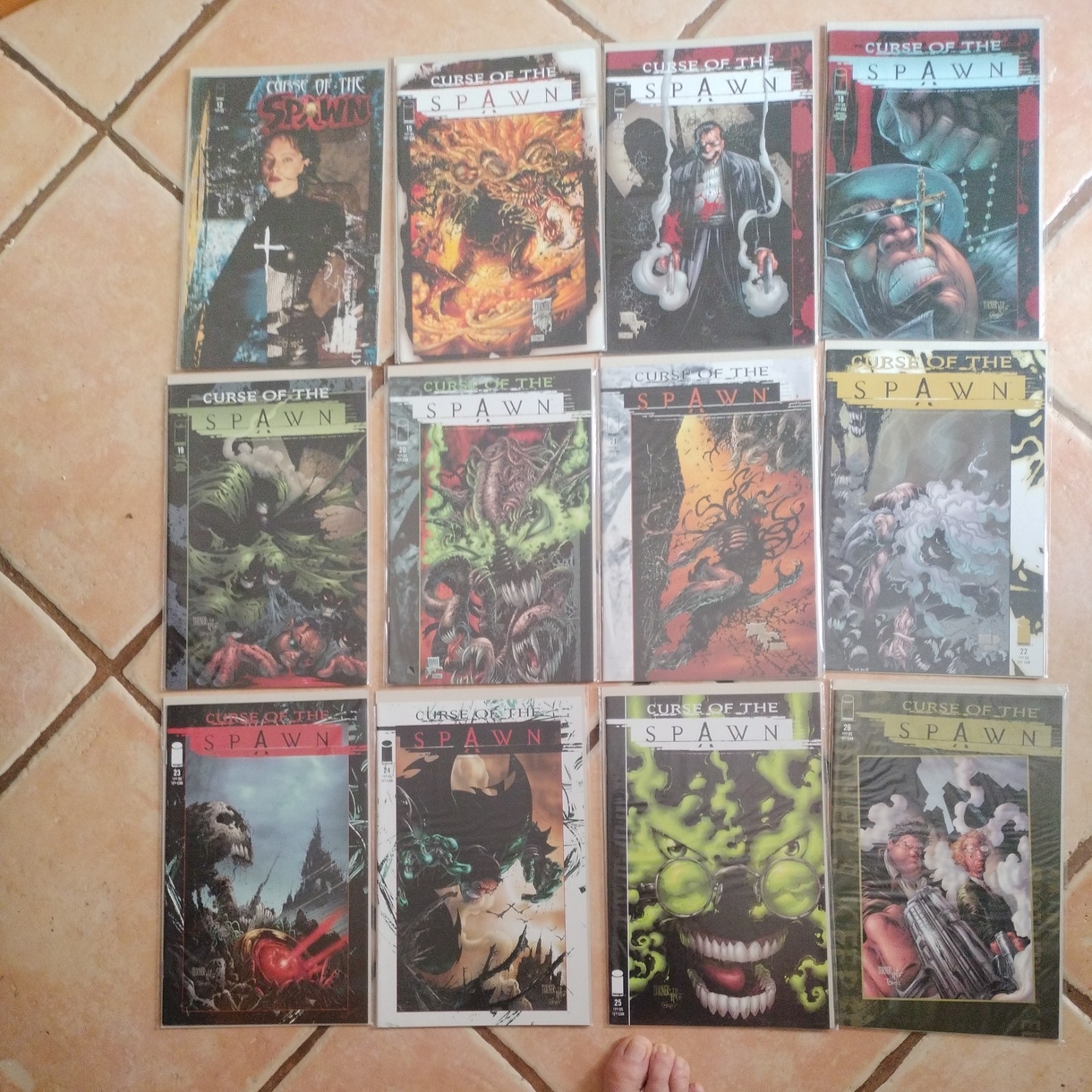 lotto 12 fumetti curse of the spawn n.12/15/17/18/19/20/21/22/23/24/25/26 