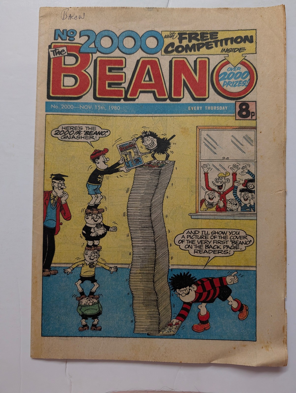 Beano Comic No 2000, November 15th 1980. - Milestone Issue!