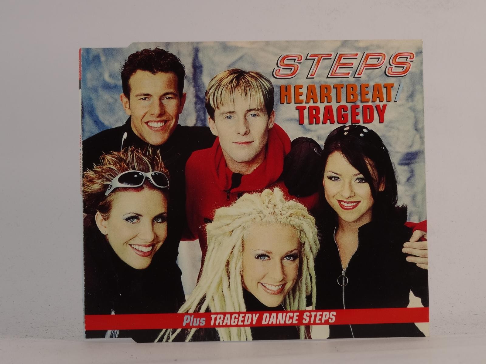 STEPS HEARTBEAT/TRAGEDY (I17) 3 Track CD Single plus Picture Sleeve JIVE