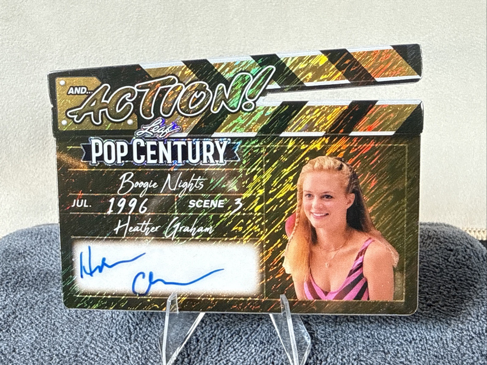 2026 Foglia Pop Century Heather Graham 1/1 Autografo AZIONE Boogie Nights Oro 