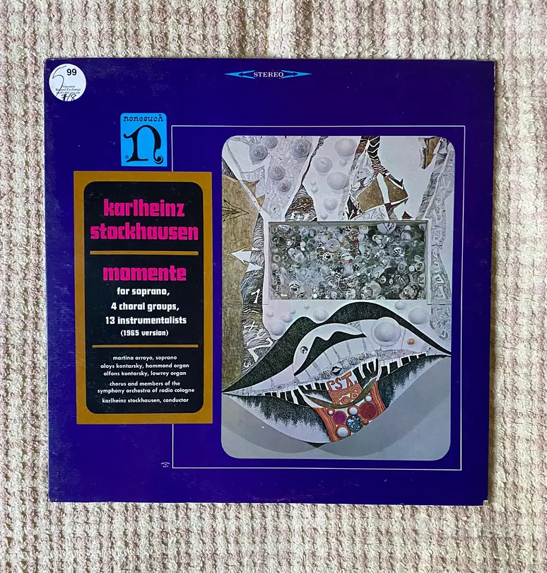 Lp vinile “Momente” Karlheinz Stockhausen