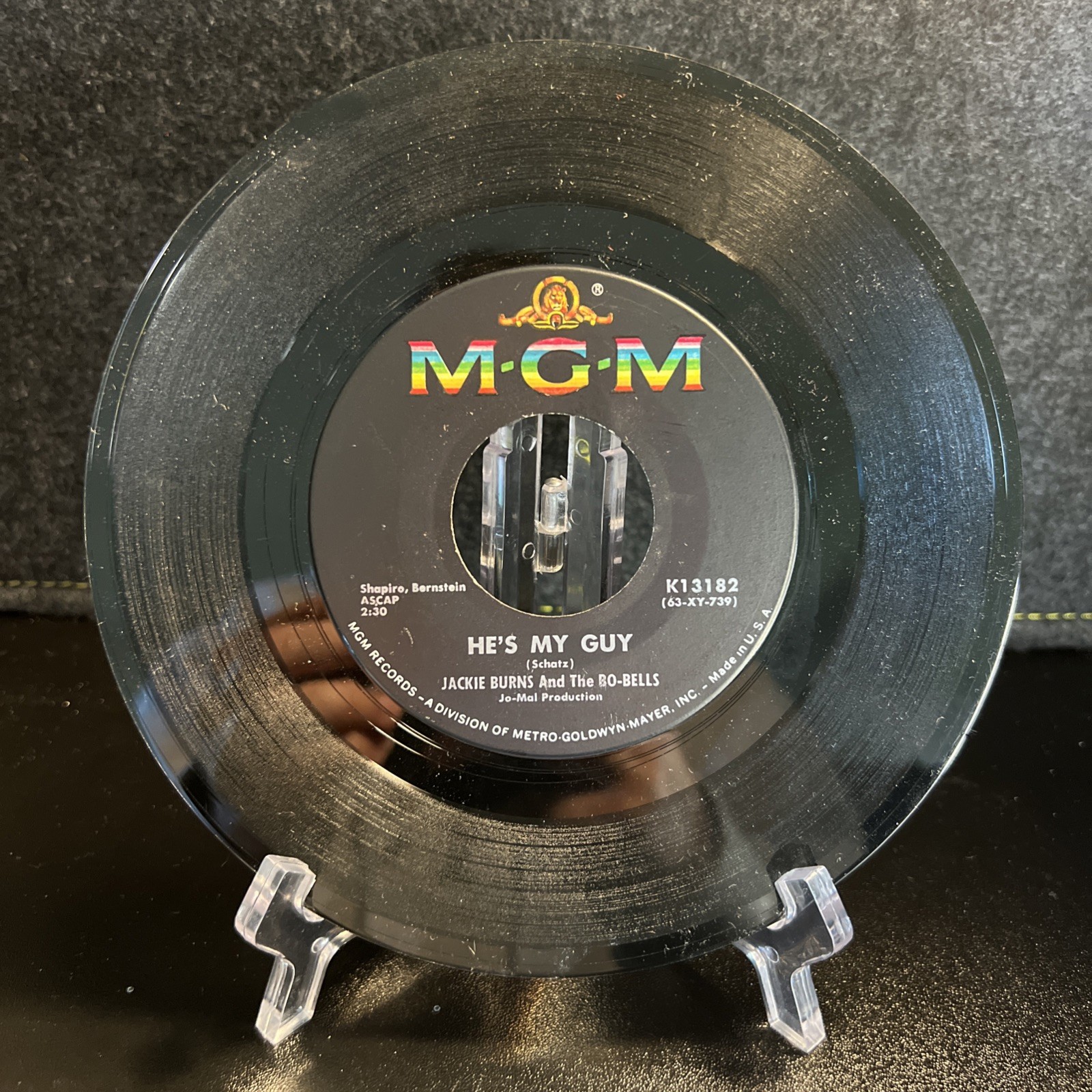 Promo Jackie Burns & The Bo-Bells - He's My Guy / I Do The Best I Can 45Rpm Soul