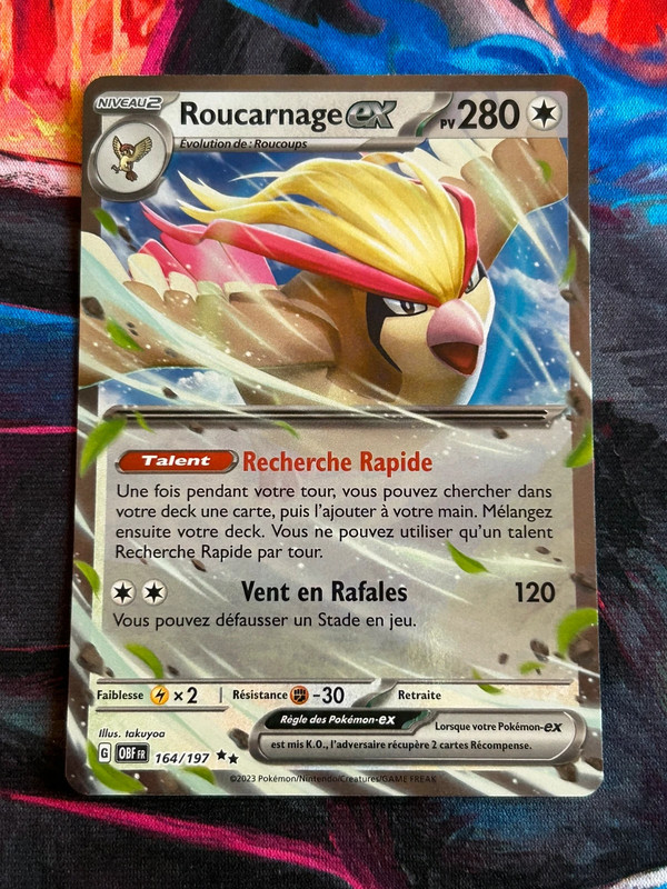Roucarnage EX 164/197 EV03 Pokémon FR