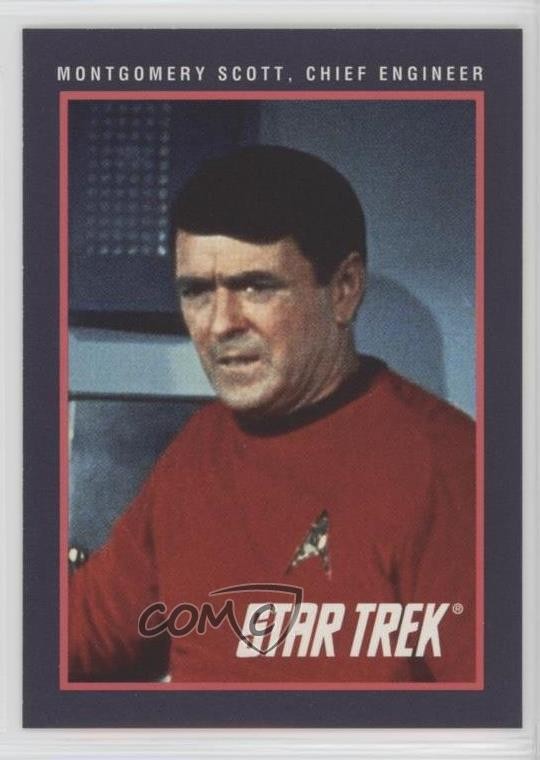 1991 Impel Star Trek 25° anniversario Scotty Montgomery Scott ingegnere capo 0y3