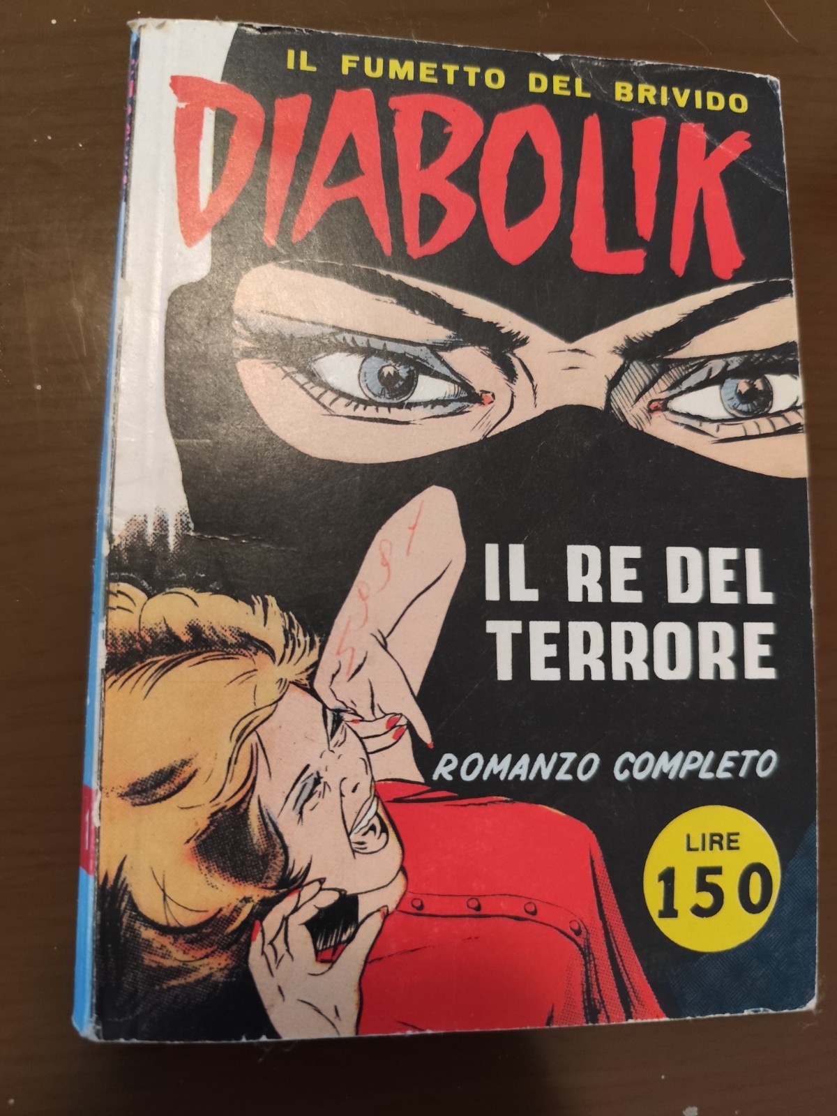 Diabolik Il re del terrore ristampa 1974 fumetto a colori Giussani