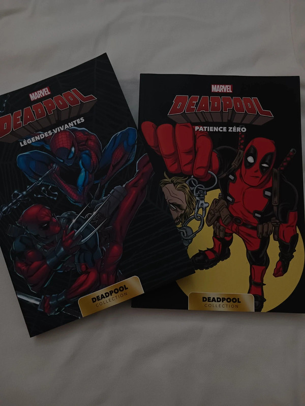Les BD originales de Marvel "Deadpool légendes vivantes" et " Deadpool patience zéro "