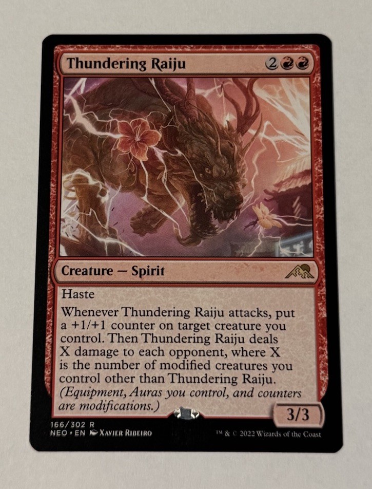 MTG Thundering Raiju - Kamigawa: Neon Dynasty NM