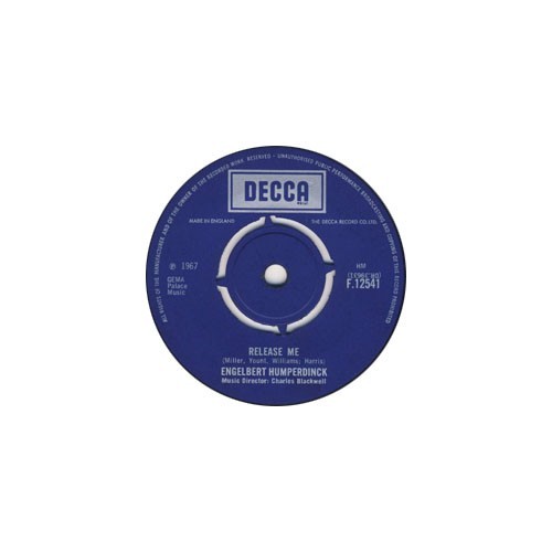 Engelbert Humperdinck – Release Me - 7" Vinyl - 1967 - F12541 - AHIM - EX/PAPER