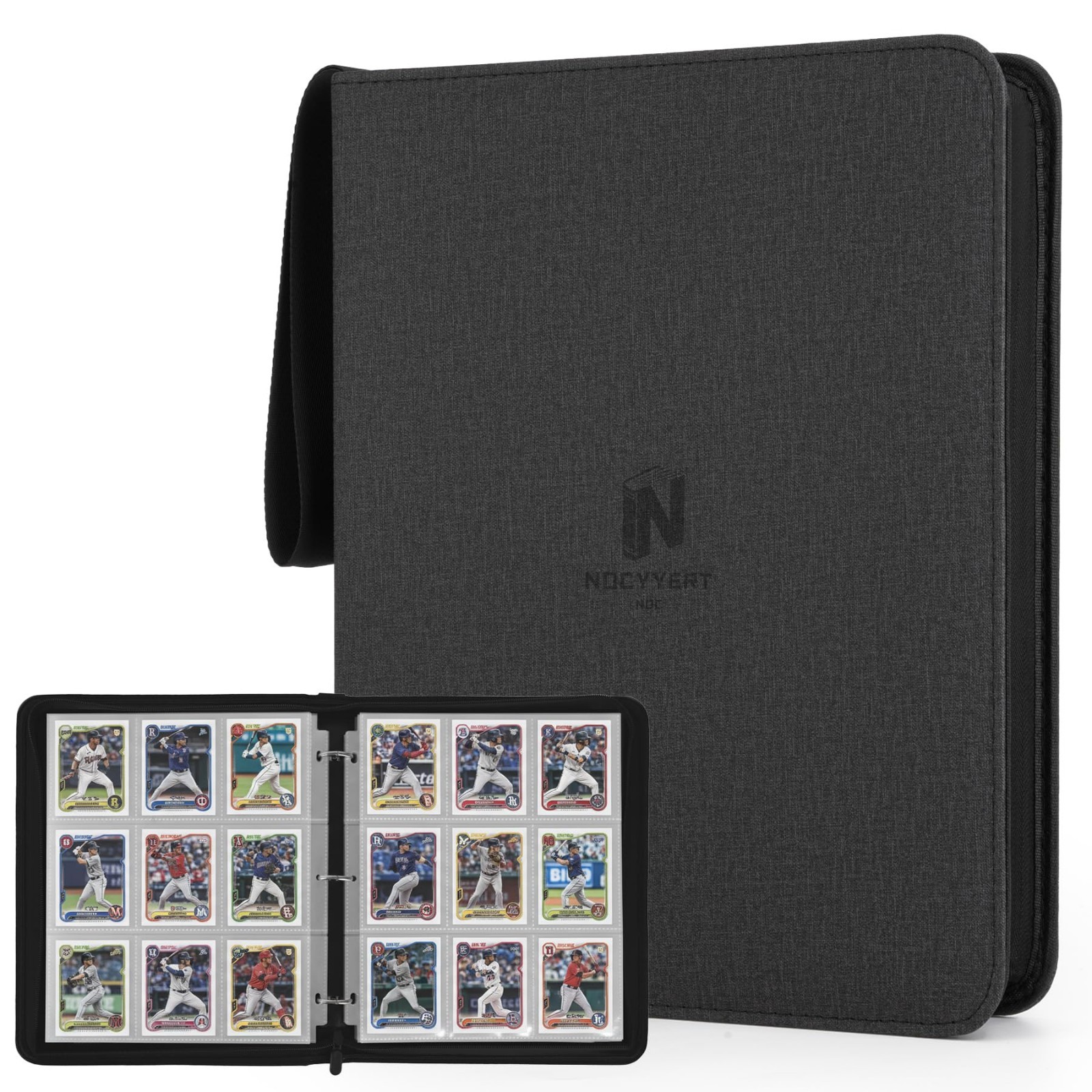 Trading Card Binder, Premium 9 Pocket 720 Double Sided Pocket Collection Binder,
