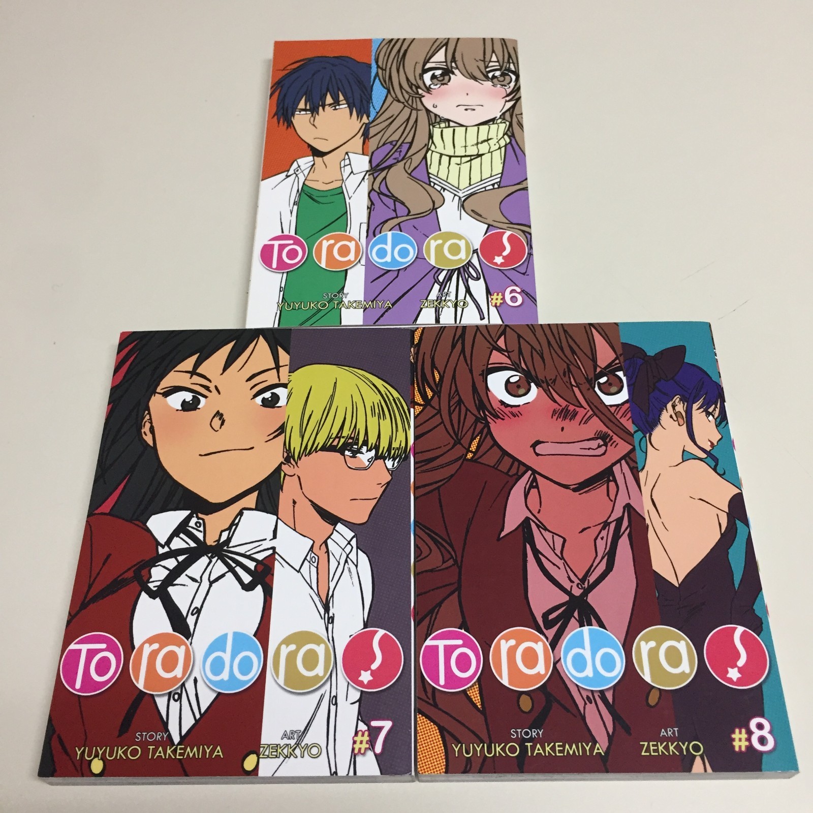Toradora Volume 6 7 8 Manga Inglese