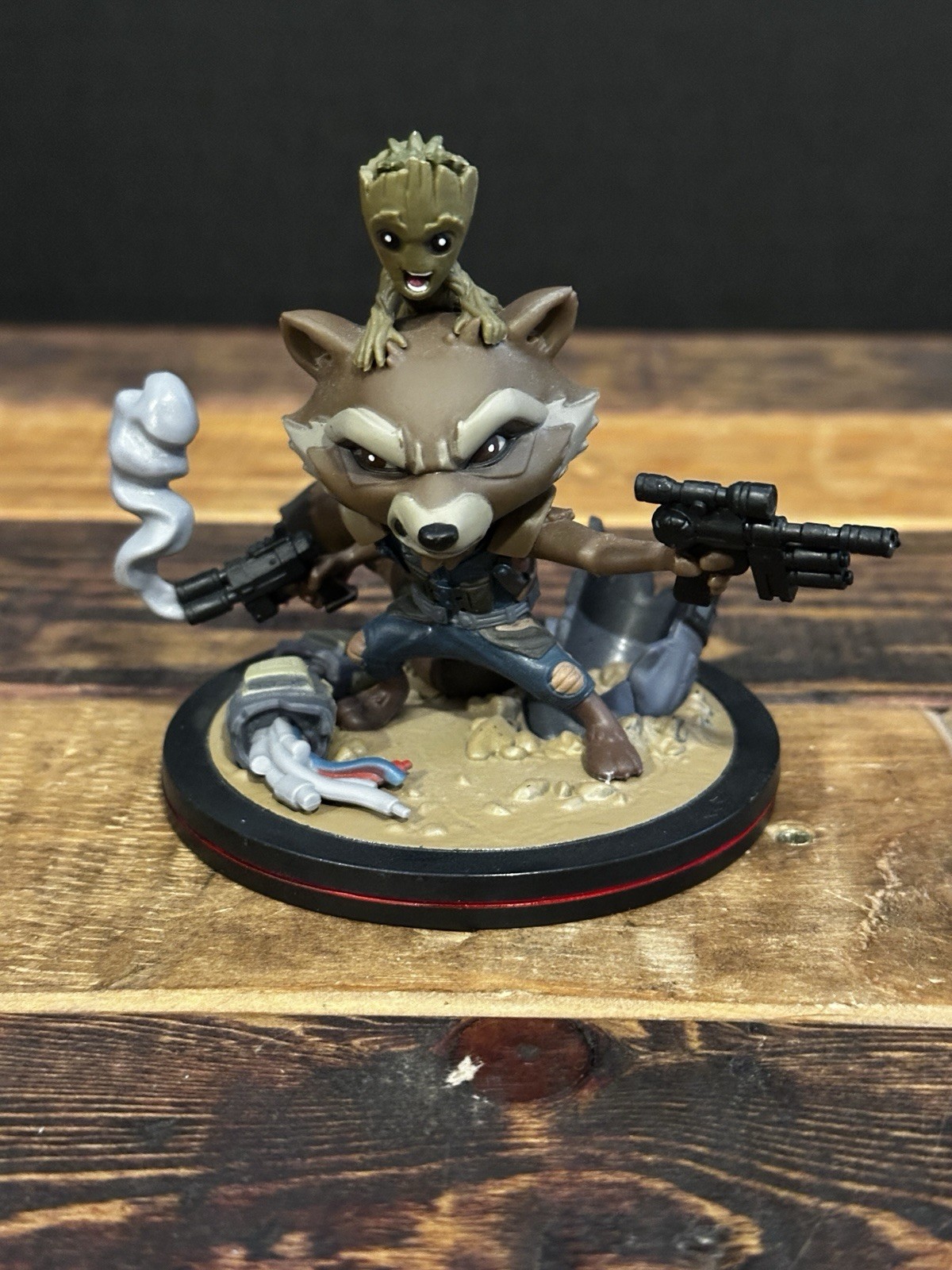 Q Fig Rocket Racoon and Groot Marvel Guardians of The Galaxy Vol. 2 Collectible