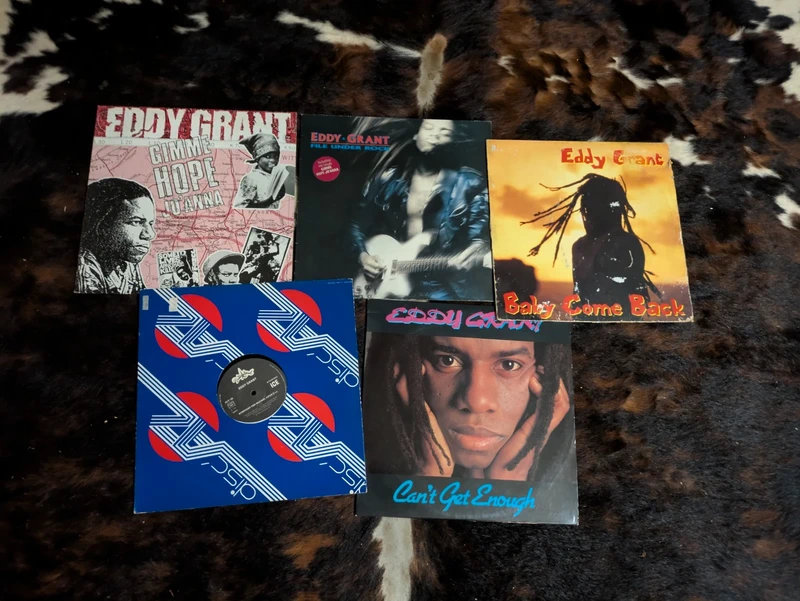 lot de 5 Eddy Grant Schallplatten Sammlung disques vinyles vinili vinyl LP Maxi 12'