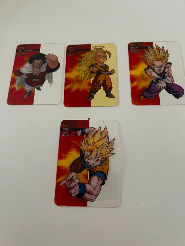 Carte Dragonball da collezione in ottime condizioni