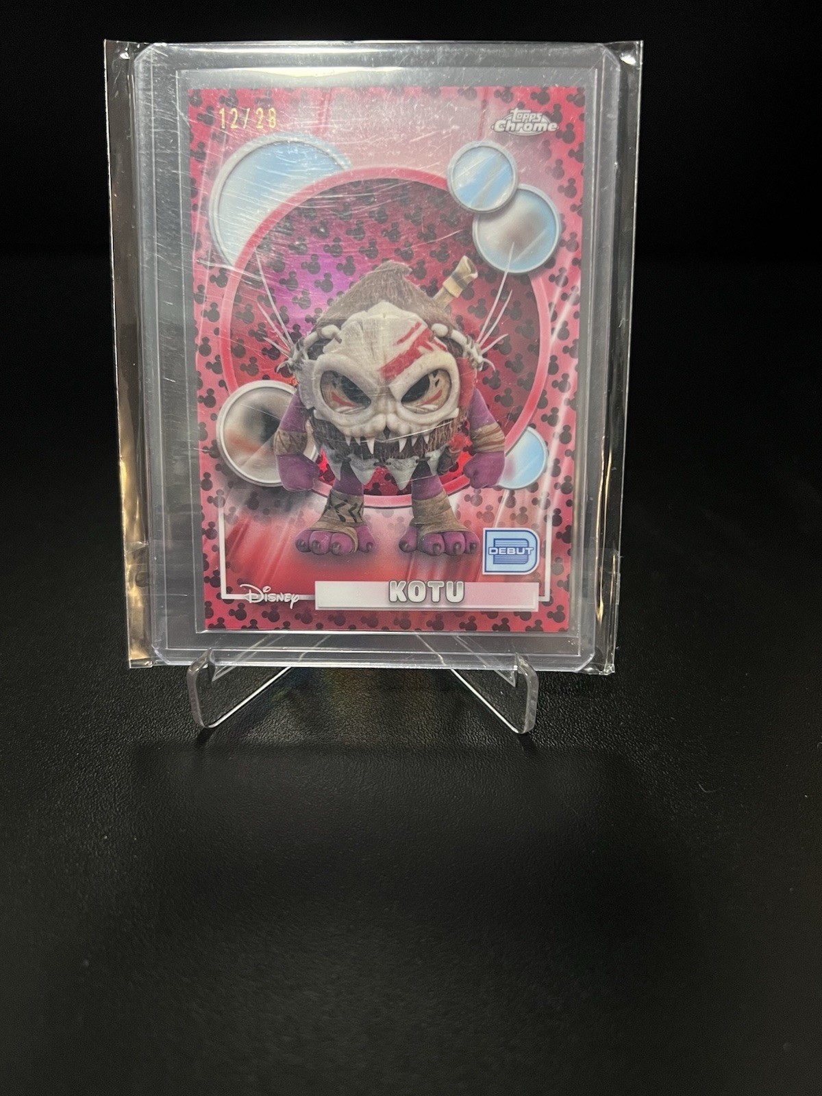 Kotu /28 Debutto Rosso Rifrattore Topps Chrome Disney 2026 Vaiana 2