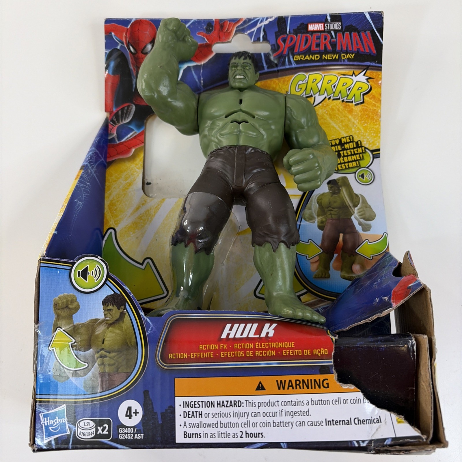 Modellino HULK 6" 2026 Spider-Man nuovo giorno Marvel Movie FX nuovo LEGGI