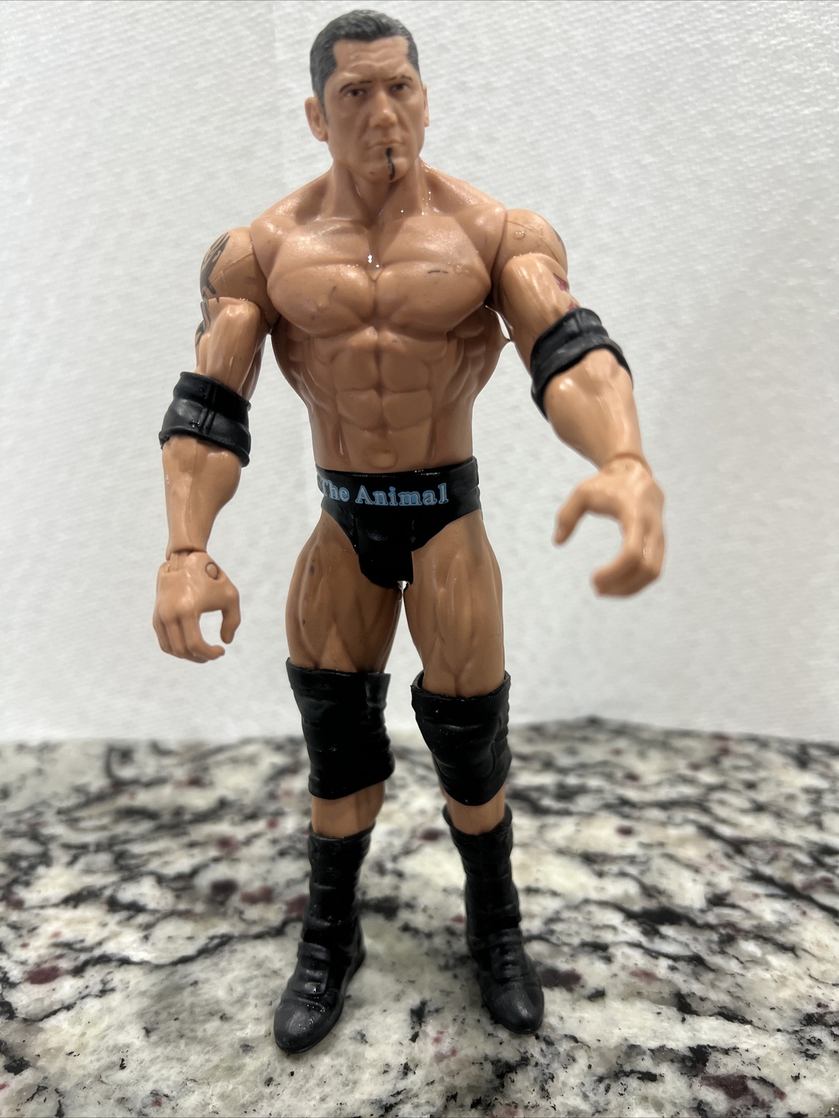 Modellino Mattel WWE 2011 Dave Batista The Animal 7" Wrestling