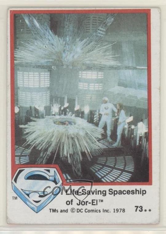1978 Topps Superman The Movie Life-Saving Spaceship of Jor-El #73 00em