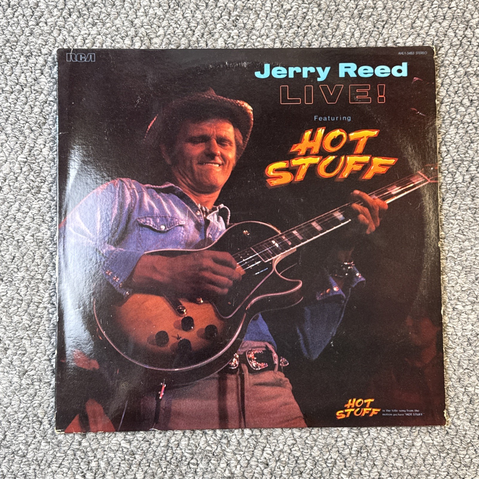 Jerry Reed Live Vinyl LP Hot Stuff RCA Promotional Demonstration Copy 1979 VG+